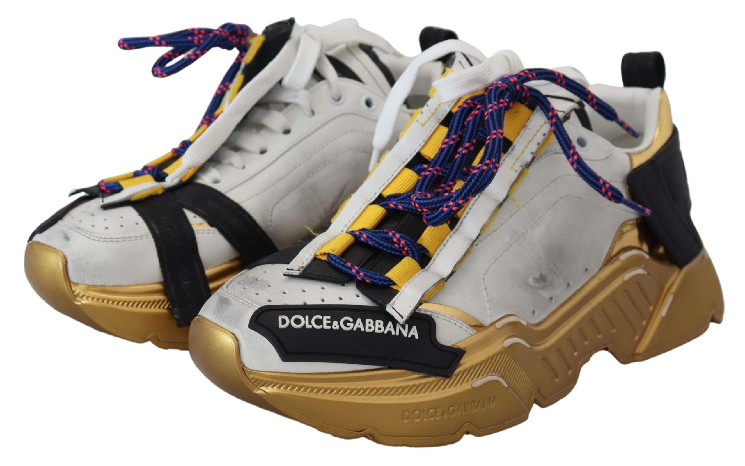 4120795.jpg Sleek Daymaster Casual Sneakers in Black & Yellow - Image 2