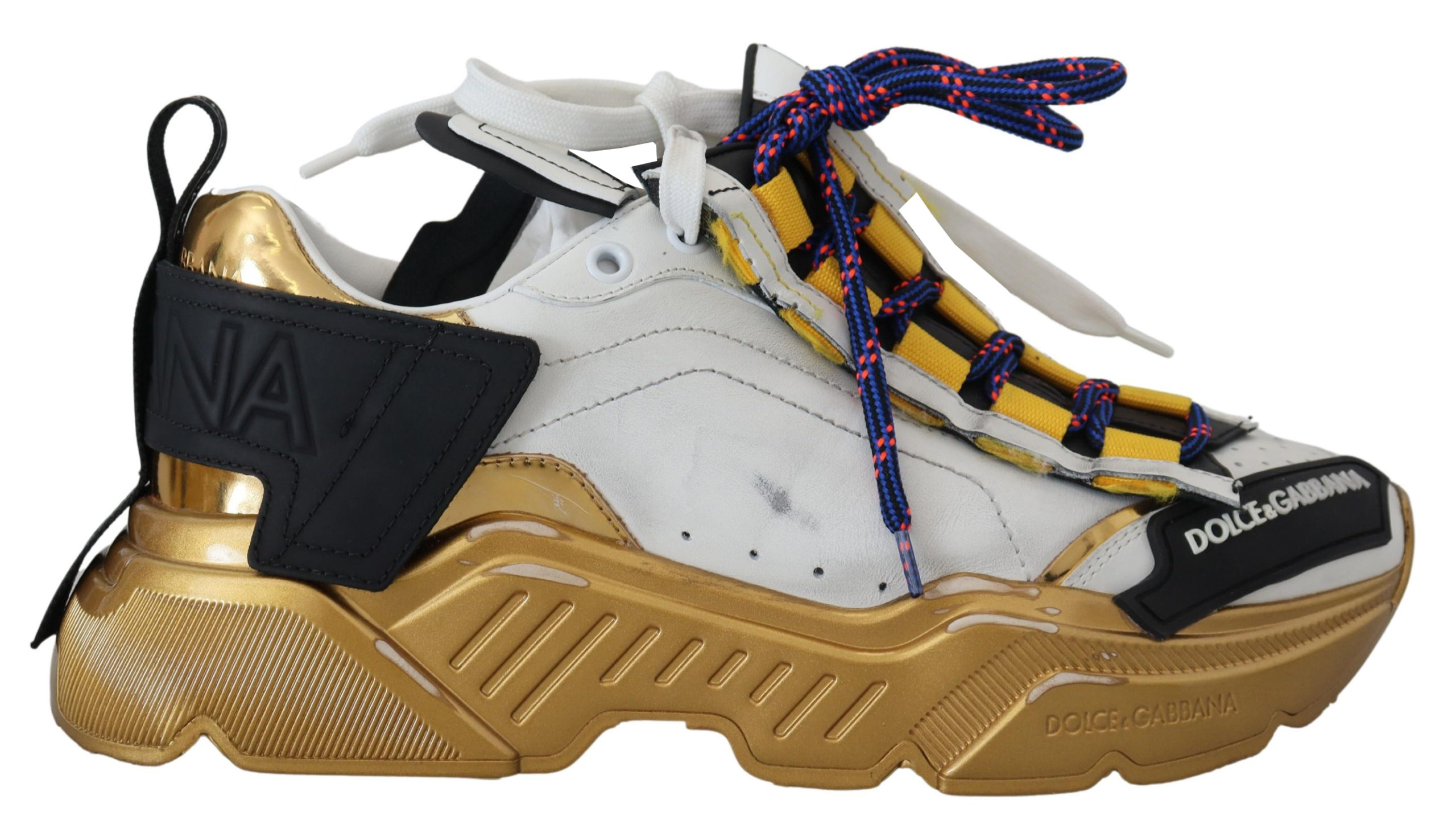 Sleek Daymaster Casual Sneakers in Black & Yellow