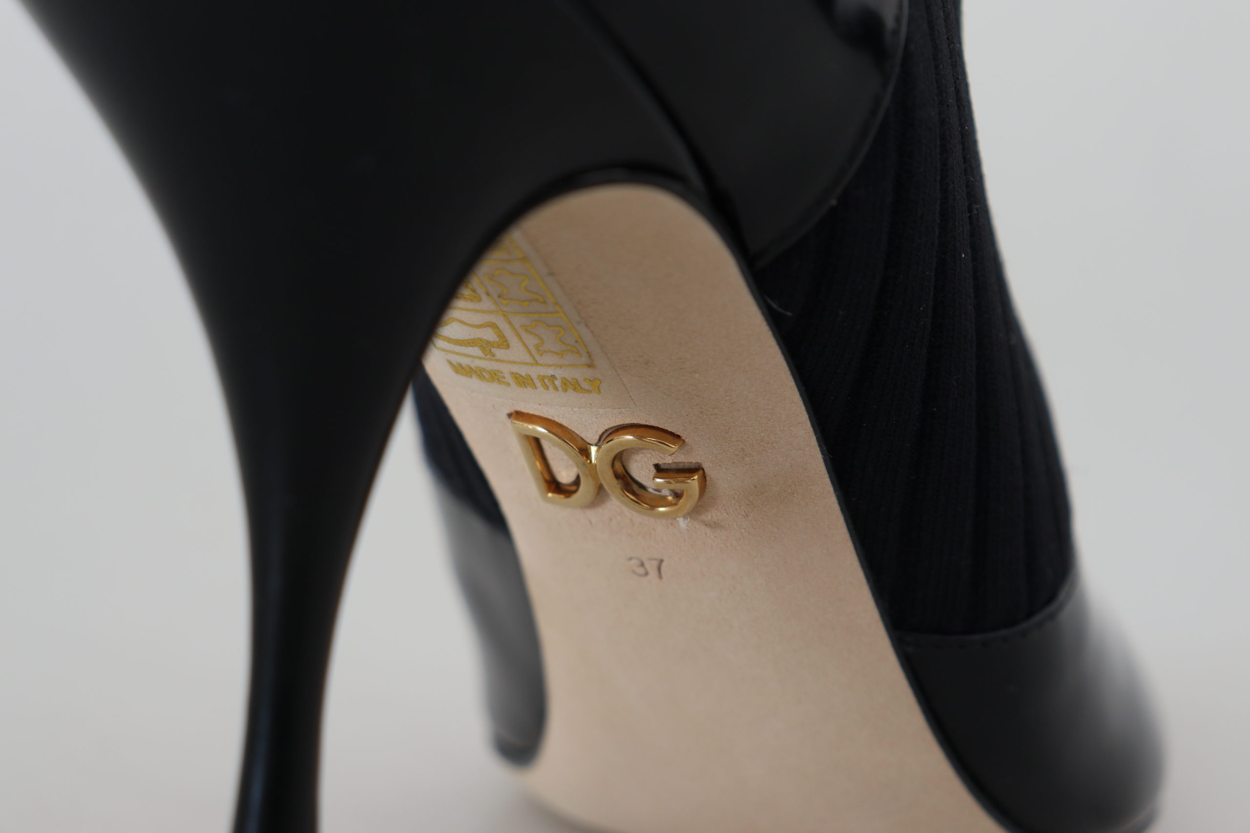 4123534.jpg Elegant Black Leather Calf Socks Boots - Image 6