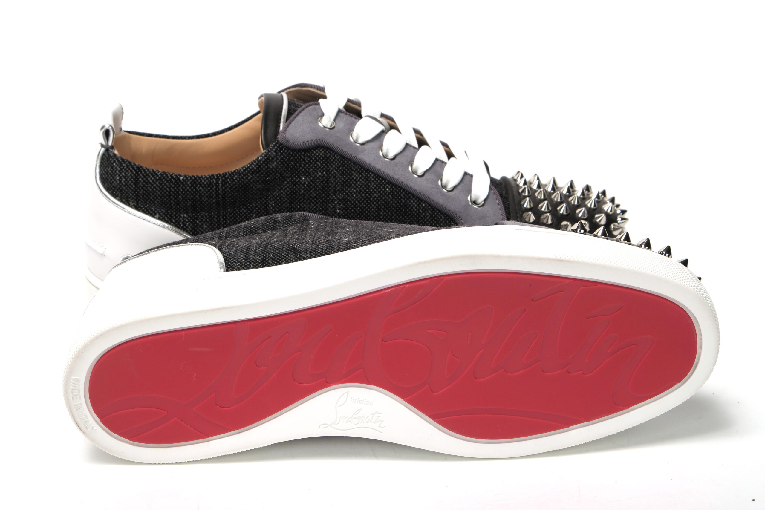 4184159.jpg Black/Silver Version Louis Junior Spikes Shoes - Image 4