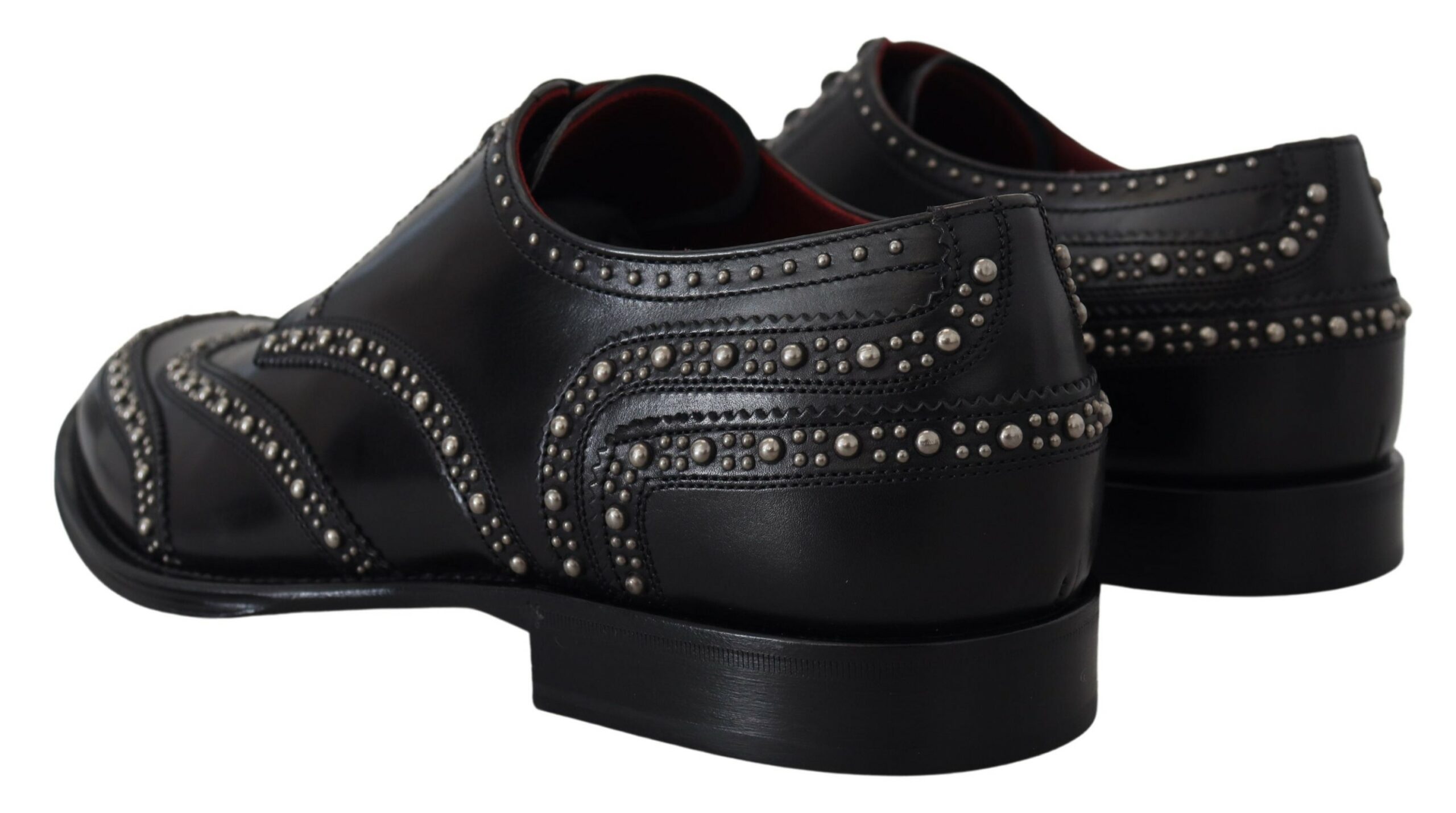 4200061.jpg Elegant Studded Black Derby Shoes - Image 2
