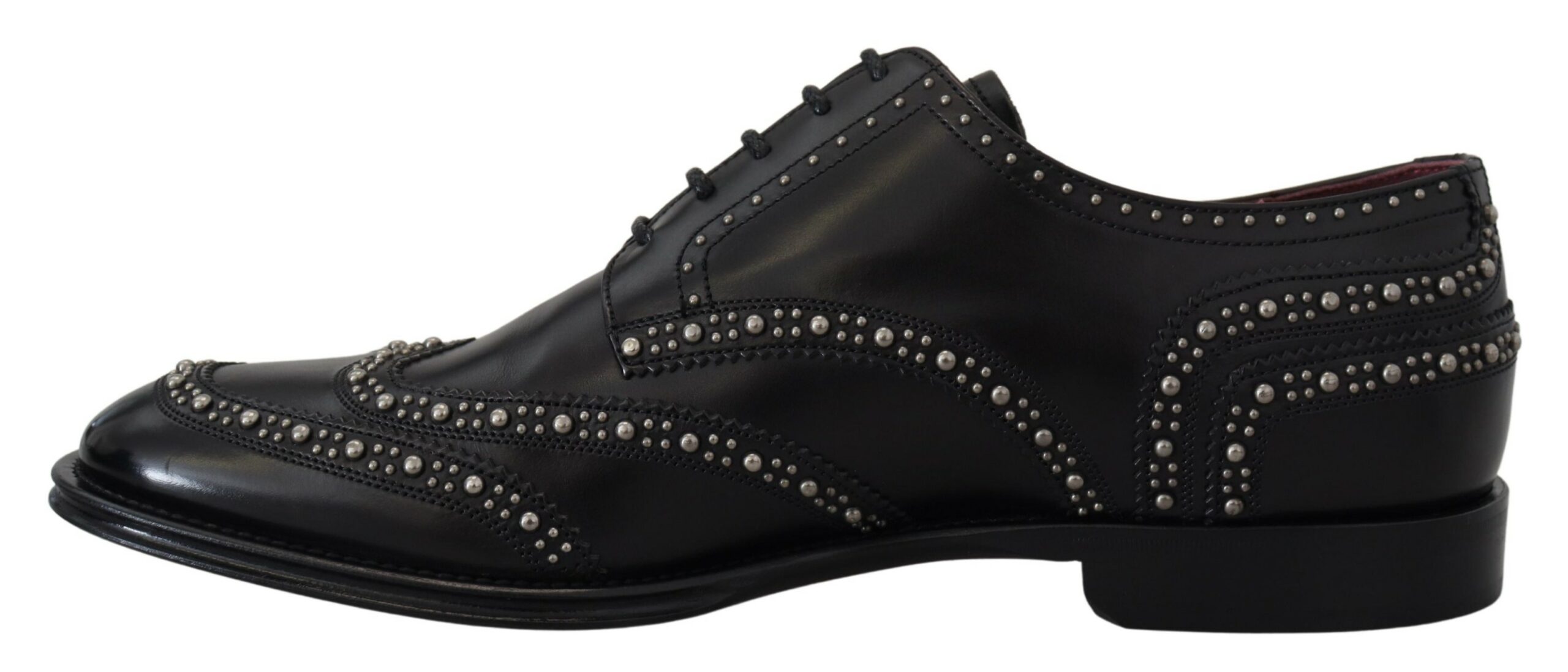 4200062.jpg Elegant Studded Black Derby Shoes - Image 3