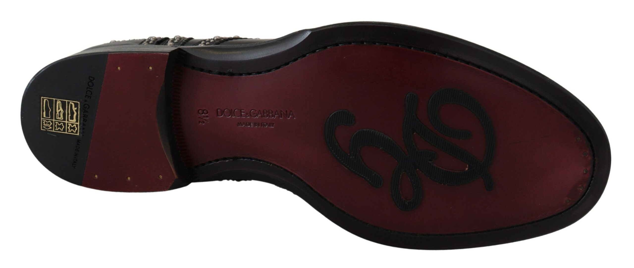 4200064.jpg Elegant Studded Black Derby Shoes - Image 4