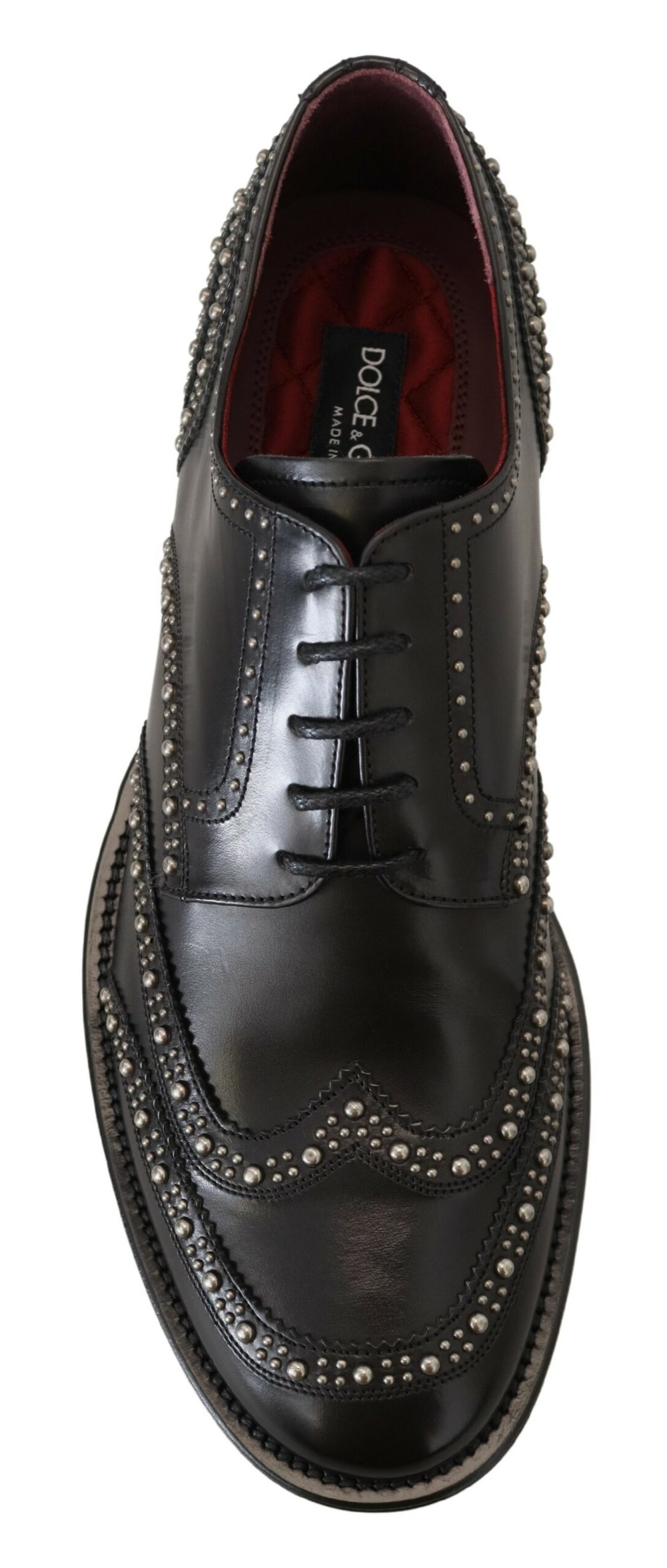 4200065.jpg Elegant Studded Black Derby Shoes - Image 5