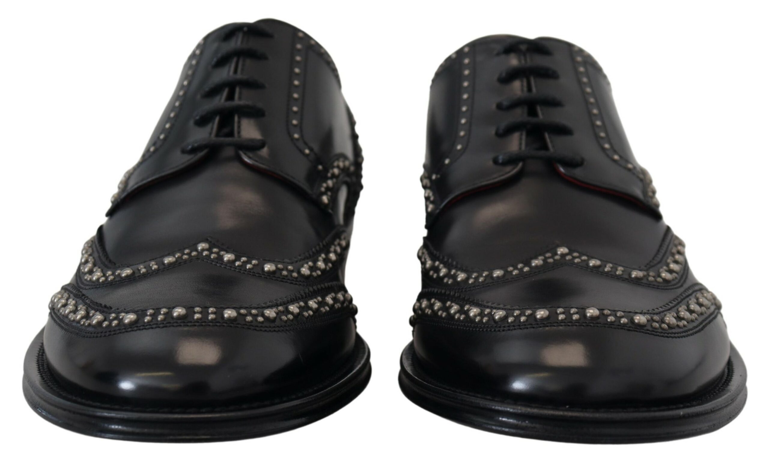 4200066.jpg Elegant Studded Black Derby Shoes - Image 6