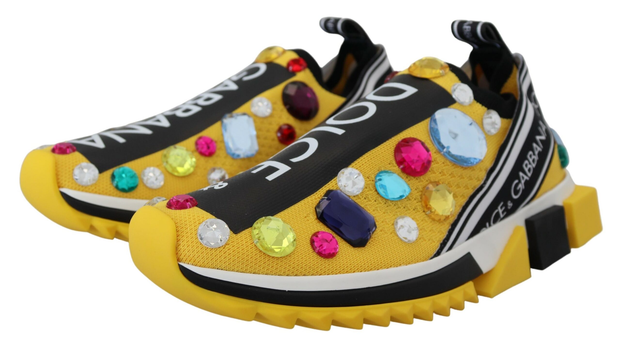 4203843.jpg Exquisite Yellow Techno Fabric Sneakers - Image 3