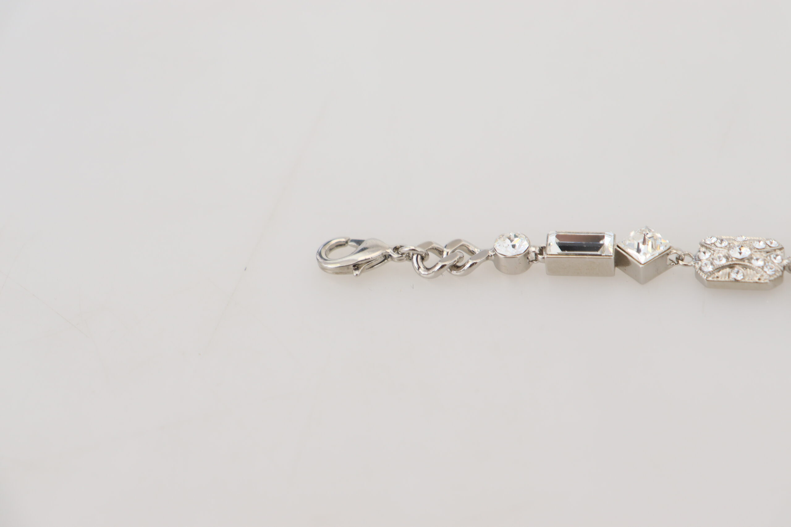 4215797.jpg Elegant Silver Chain Bracelet with Glass Accents - Image 3