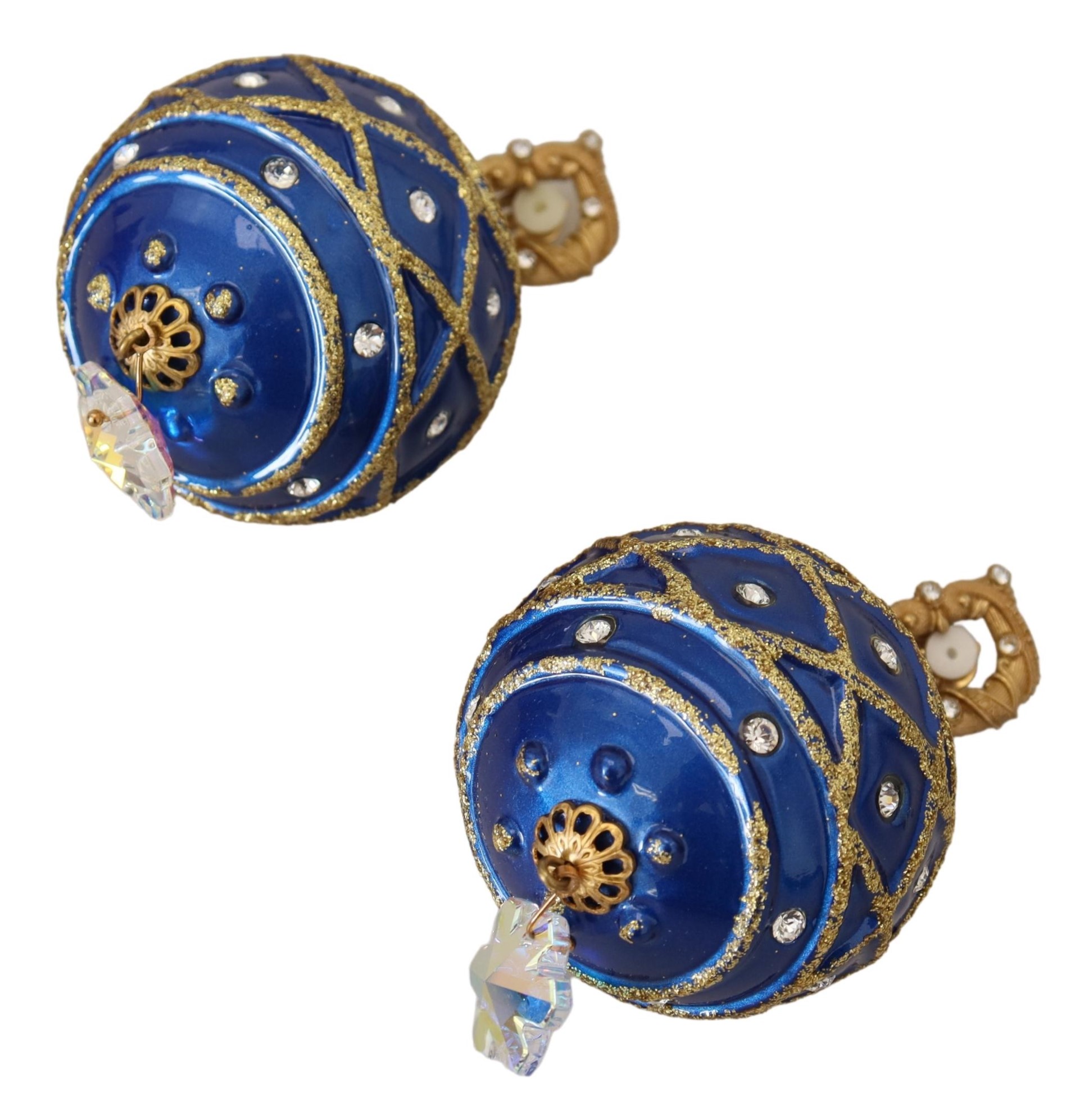 4215812.jpg Elegant Dangling Crystal Christmas Ball Earrings - Image 4