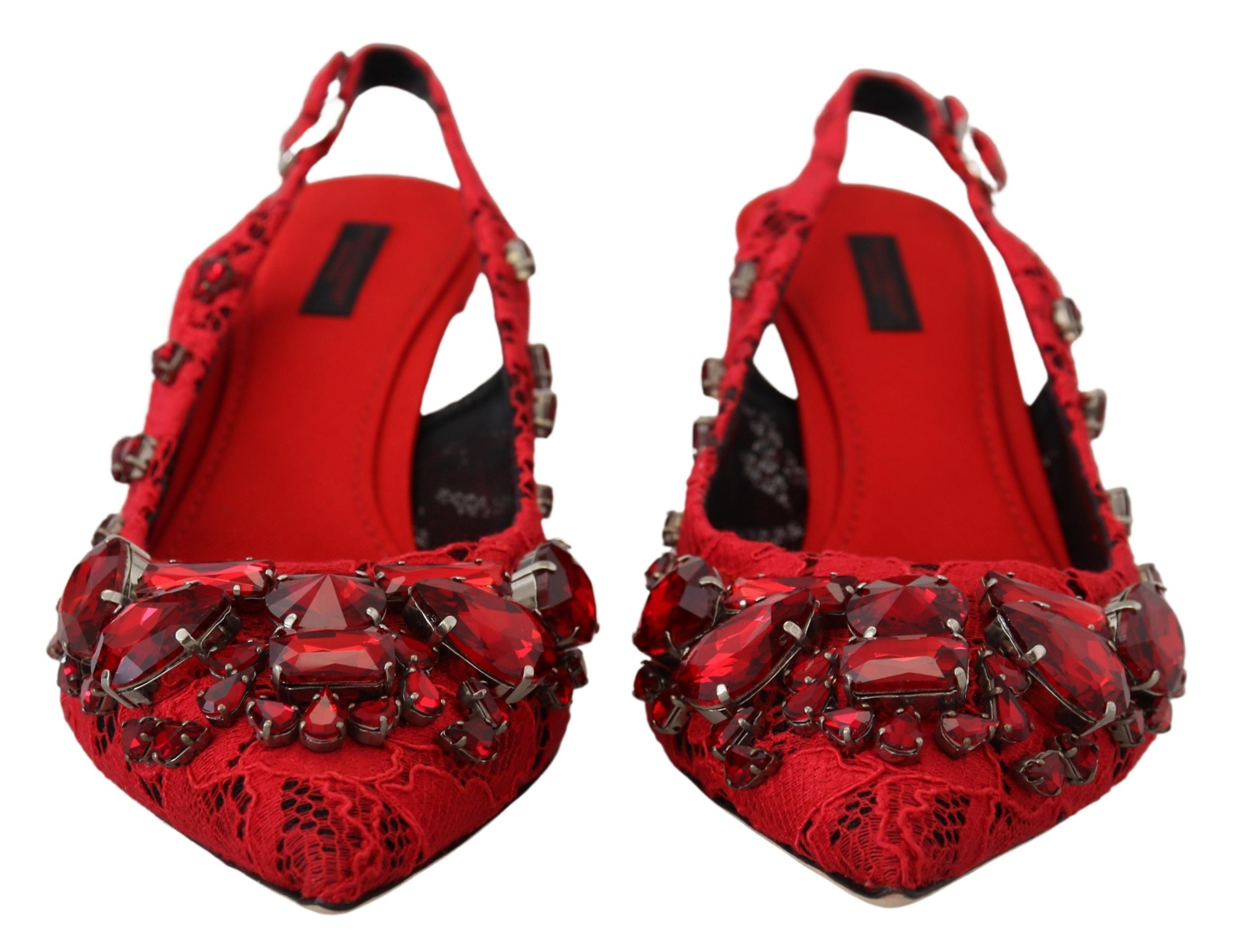 4226992.jpg Ruby Red Crystal Slingback Heels - Image 2