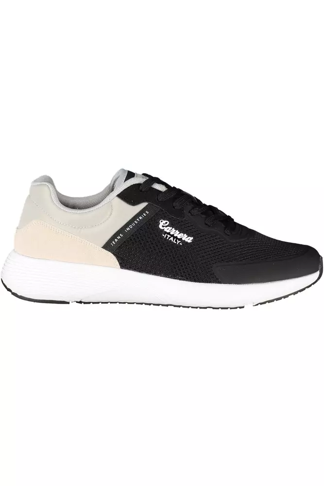 Black Polyethylene Men Sneaker