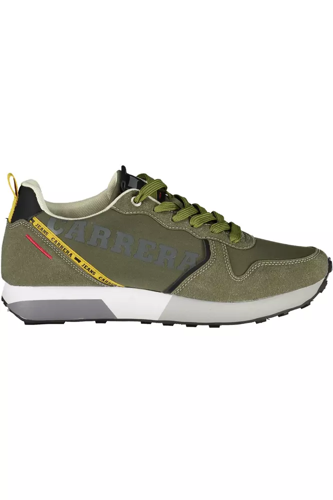 Green ECO Leather Men Sneaker