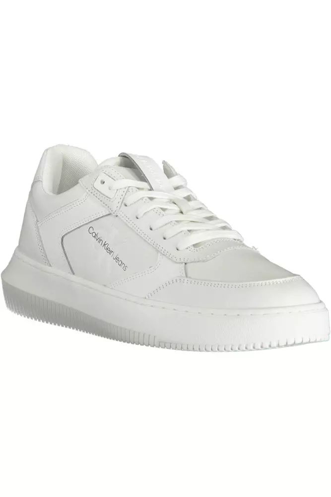 4252623.webp White Leather Men Sneaker - Image 2