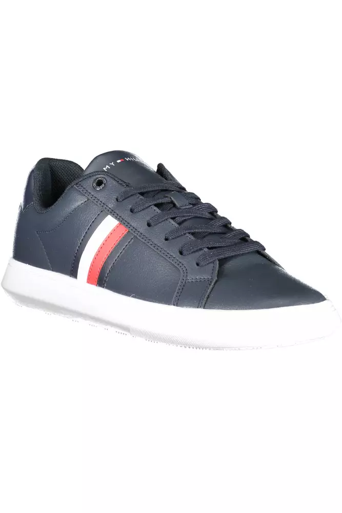 4253636.webp Blue Leather Men Sneaker - Image 2
