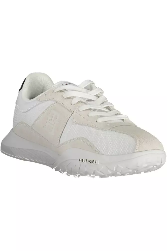 4254032.webp White Polyester Men Sneaker - Image 2