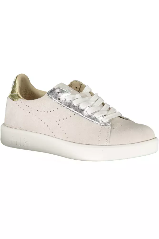 4263850.webp White Leather Women Sneaker - Image 2
