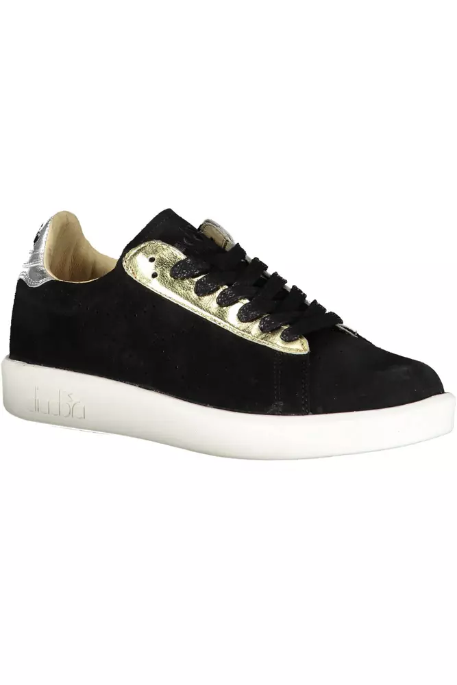 4267435.webp Black Leather Women Sneaker - Image 2
