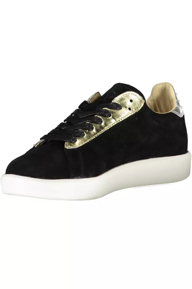 4267440.webp Black Leather Women Sneaker - Image 3