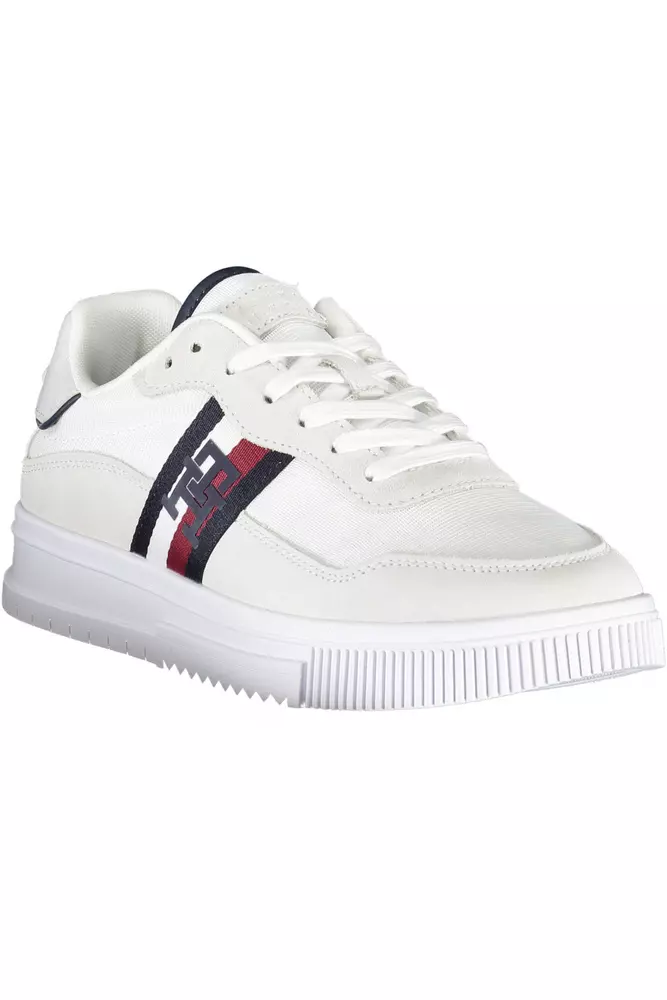4270864.webp White Polyester Men Sneaker - Image 2