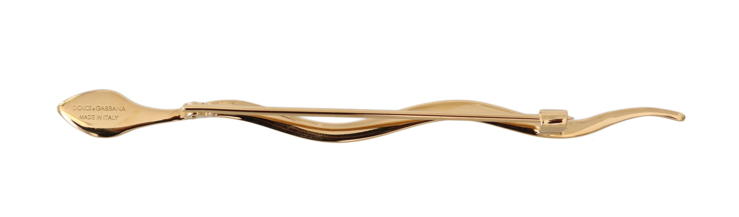 4272290.jpg Elegant Gold & Crystal Brooch Pin - Image 2