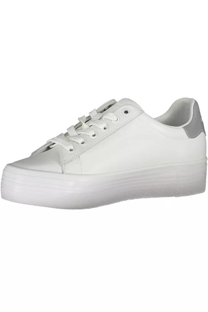 4272610.webp White Leather Women Sneaker - Image 3
