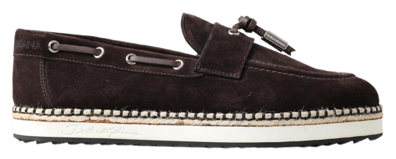 Sleek Brown Espadrille Sneakers