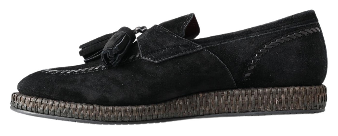 4274931.jpg Elegant Black Suede Espadrilles Sneakers - Image 2