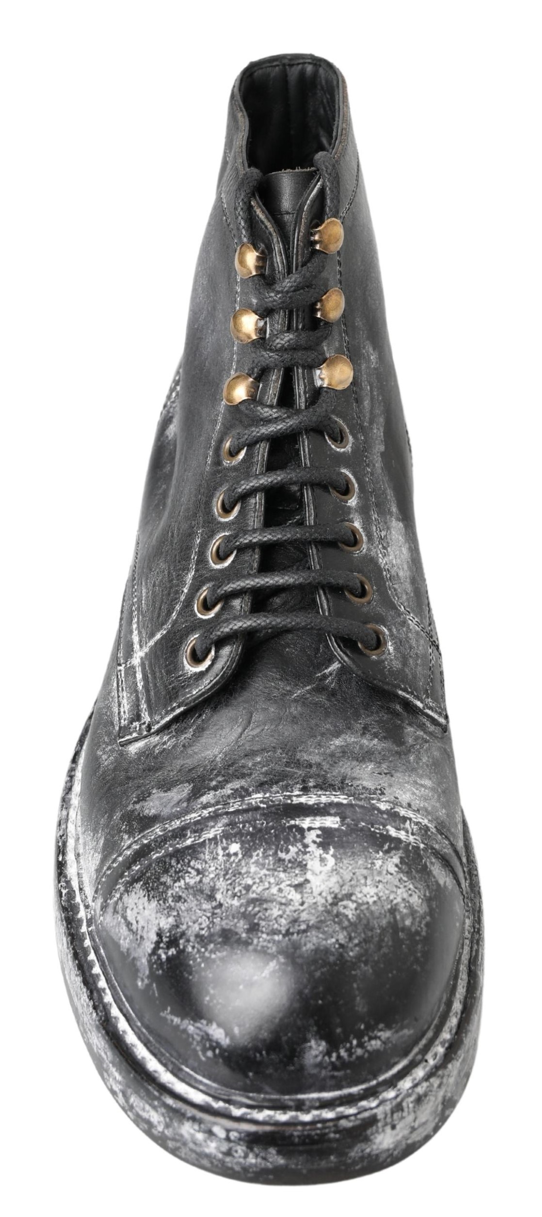 4275049.jpg Elegant Leather Combat Boots in Black - Image 4