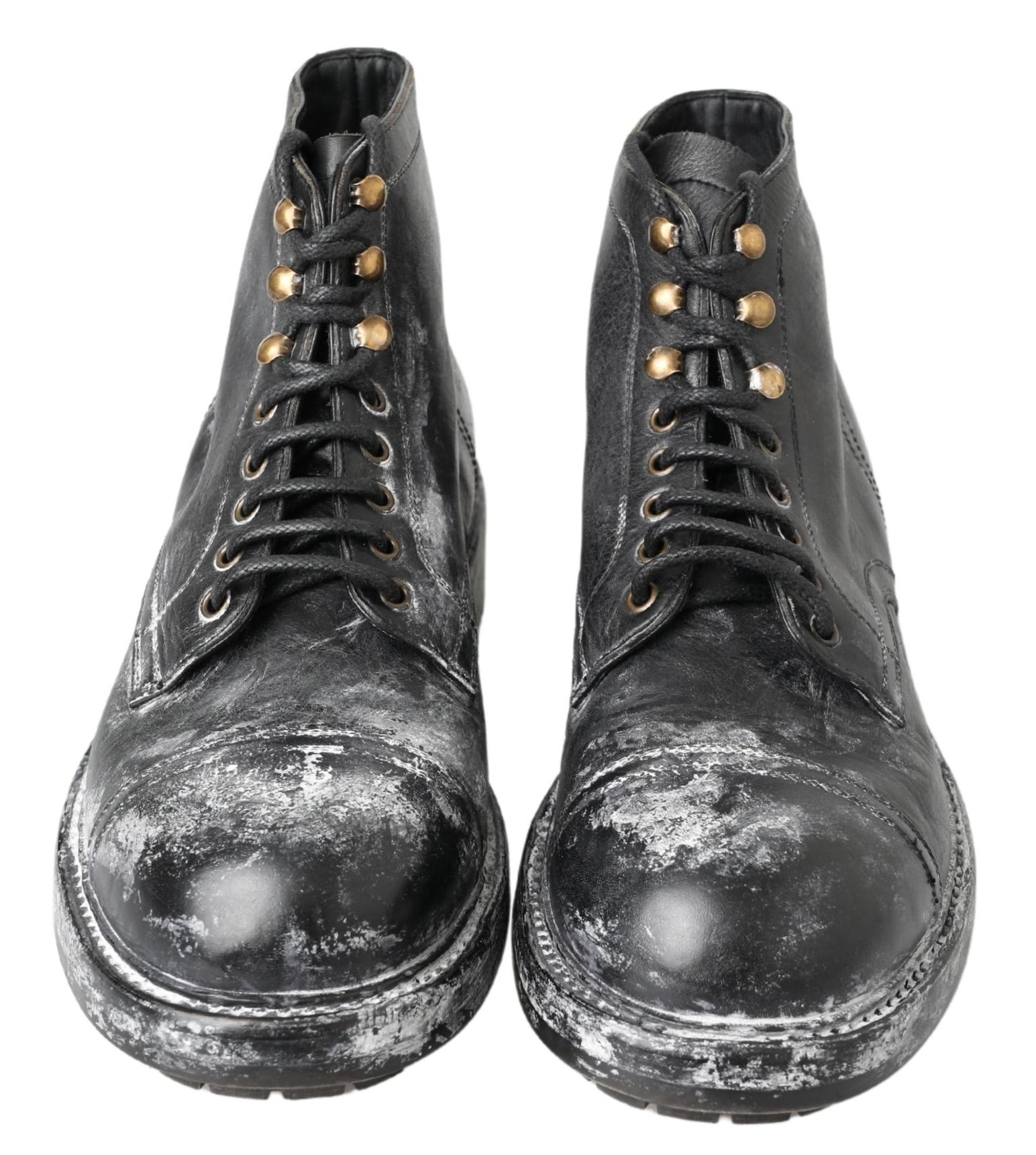 4275050.jpg Elegant Leather Combat Boots in Black - Image 5