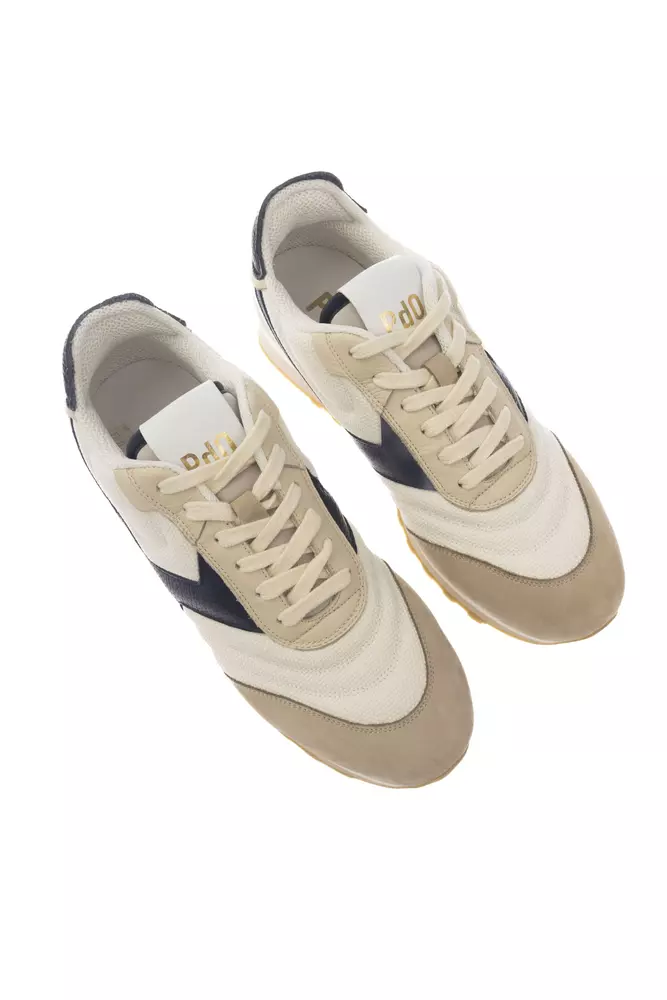 4280020.webp Beige Leather Men Sneaker - Image 2