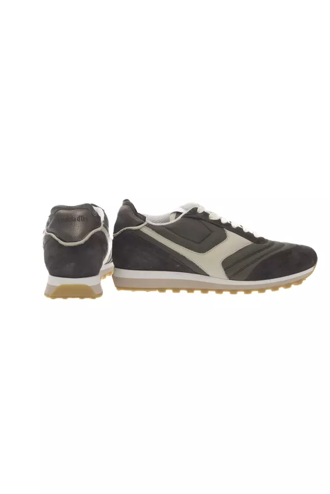 4280024.webp Green Leather Men Sneaker - Image 3