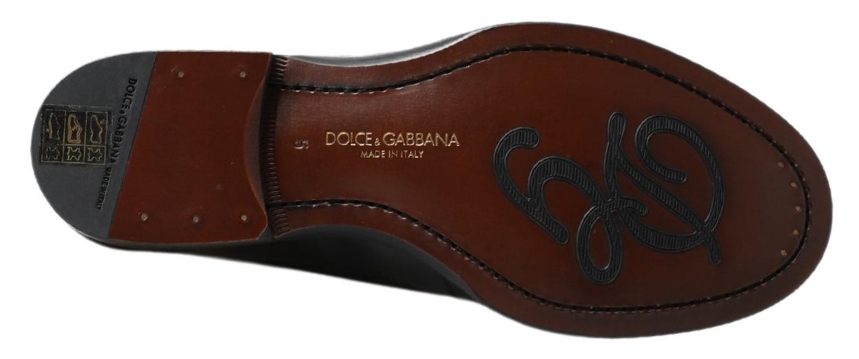 4282244.jpg Elegant Black Leather Slipper Loafers - Image 3
