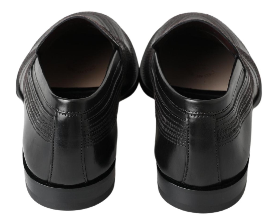 4282247.jpg Elegant Black Leather Slipper Loafers - Image 6