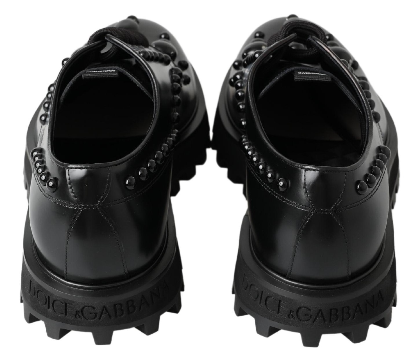 4282297.jpg Elegant Studded Black Leather Derby Shoes - Image 3