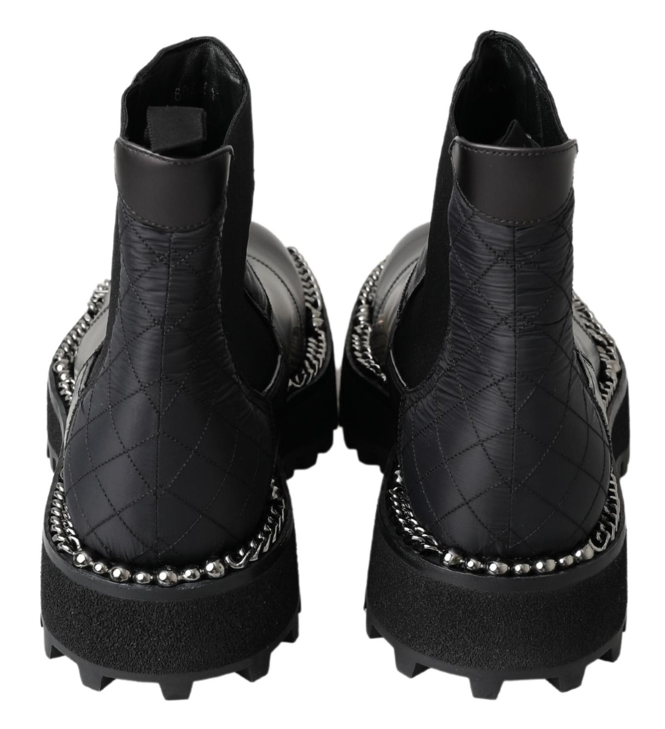 4282314.jpg Elegant Black Ankle Stretch Slip On Boots - Image 6