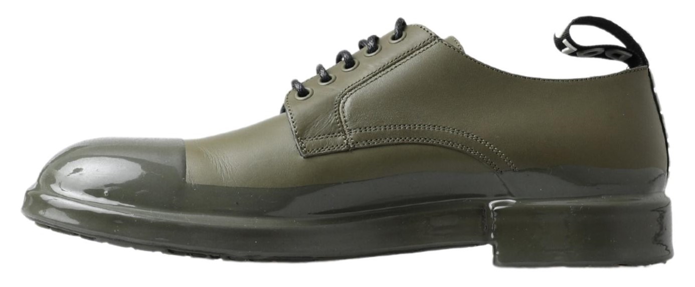 4282328.jpg Emerald Elegance Leather Derby Shoes - Image 2