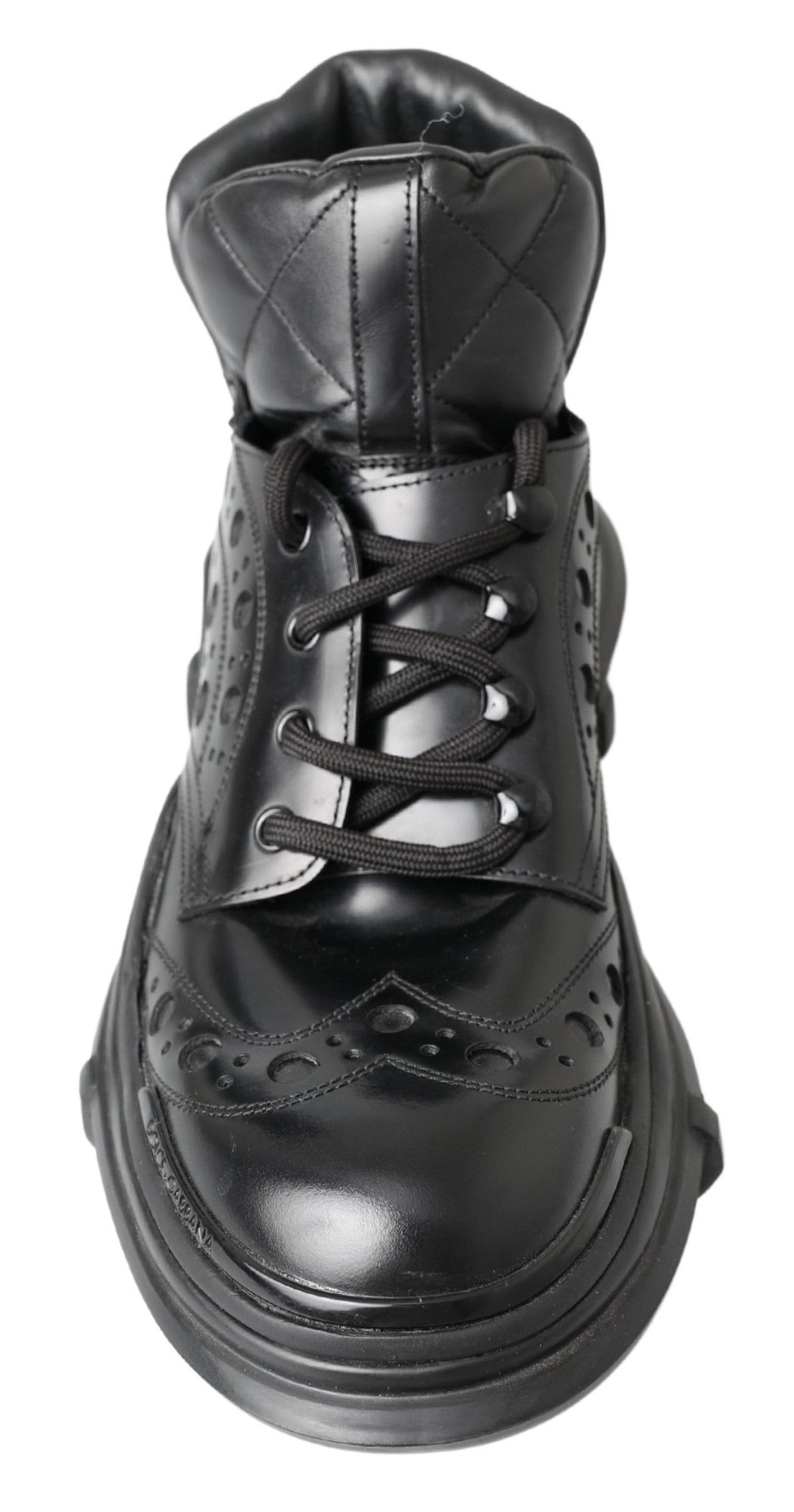 4282569.jpg Elegant Black Leather Ankle Boots - Image 3