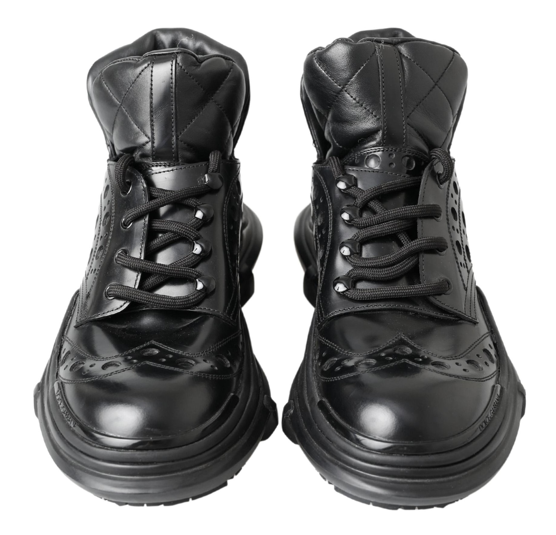 4282570.jpg Elegant Black Leather Ankle Boots - Image 4