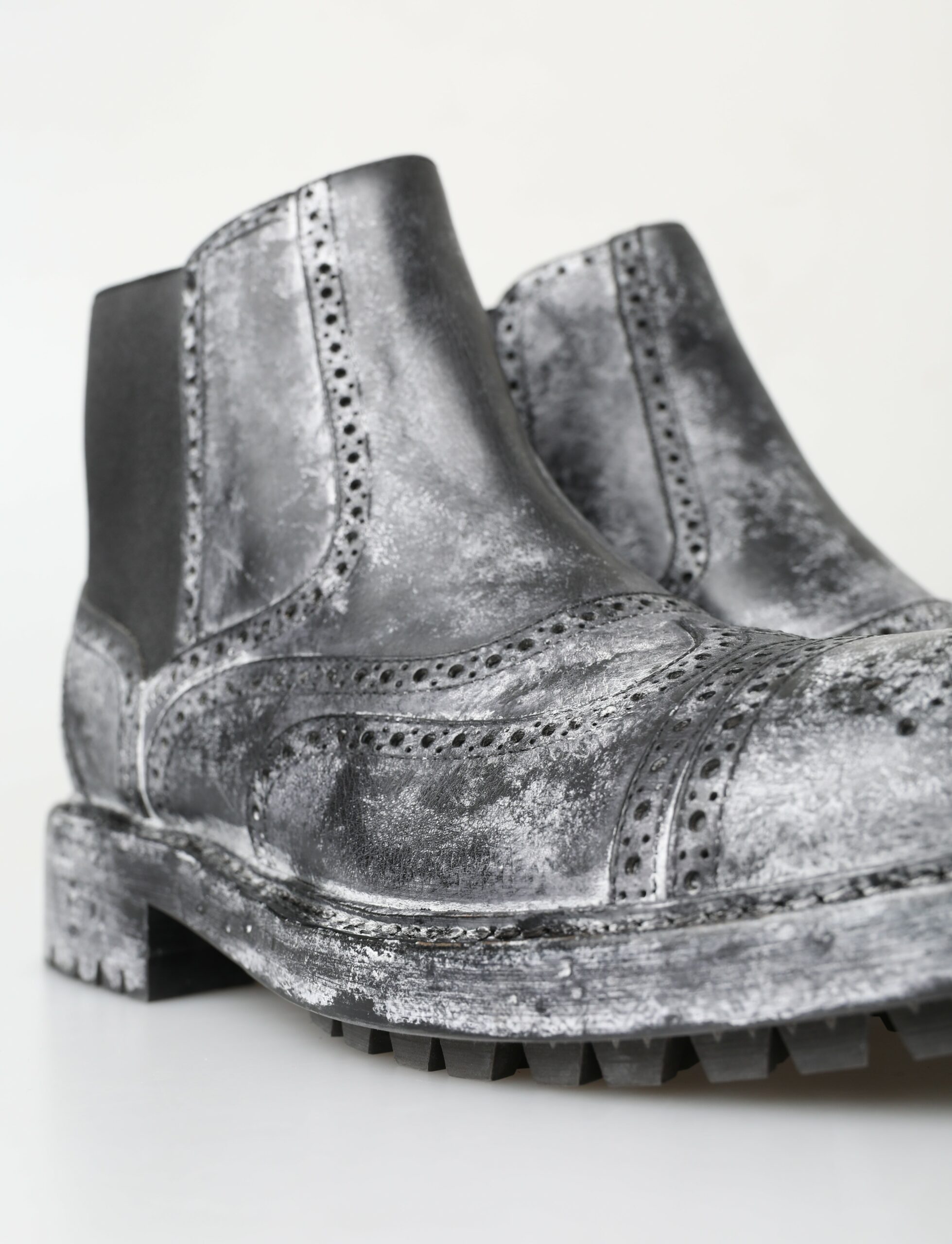 4282664.jpg Elegant Black Faded Chelsea Ankle Boots - Image 5