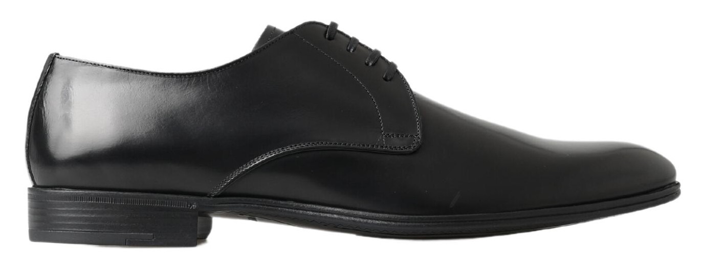 4282677.jpg Classic Black Leather Derby Shoes - Image 2
