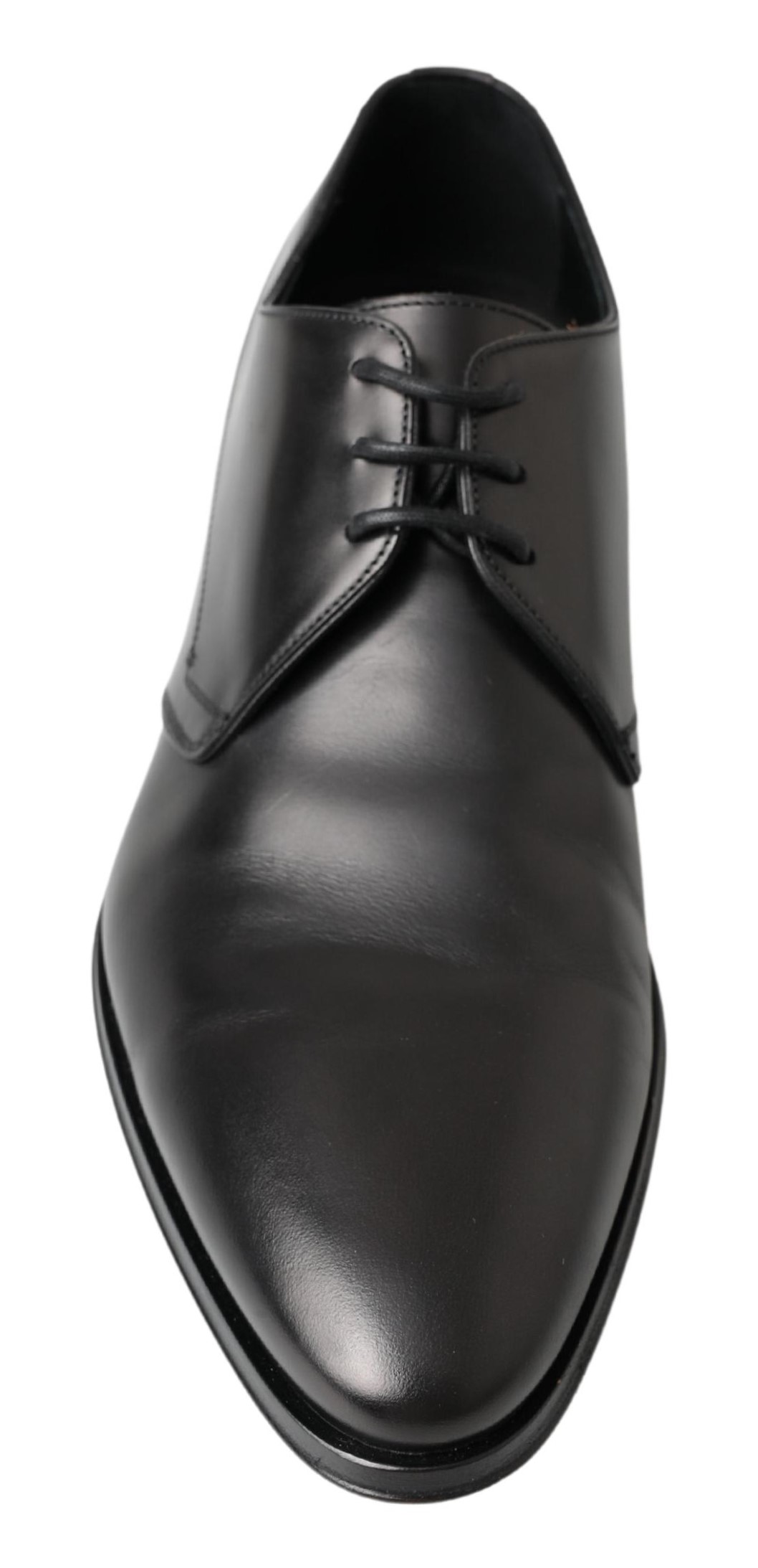 4282679.jpg Classic Black Leather Derby Shoes - Image 4