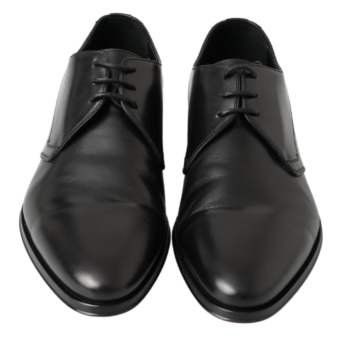 4282680.jpg Classic Black Leather Derby Shoes - Image 5