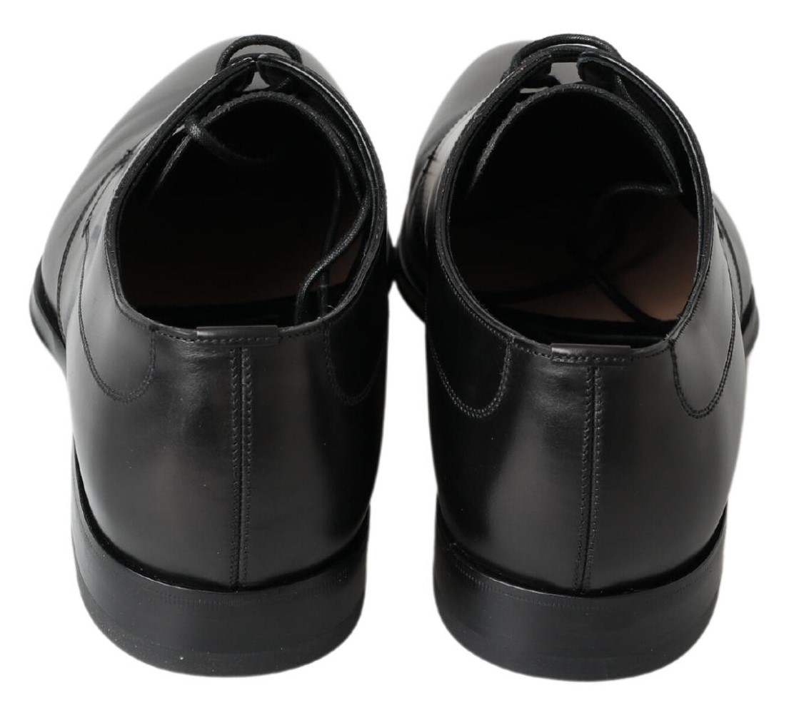 4282681.jpg Classic Black Leather Derby Shoes - Image 6
