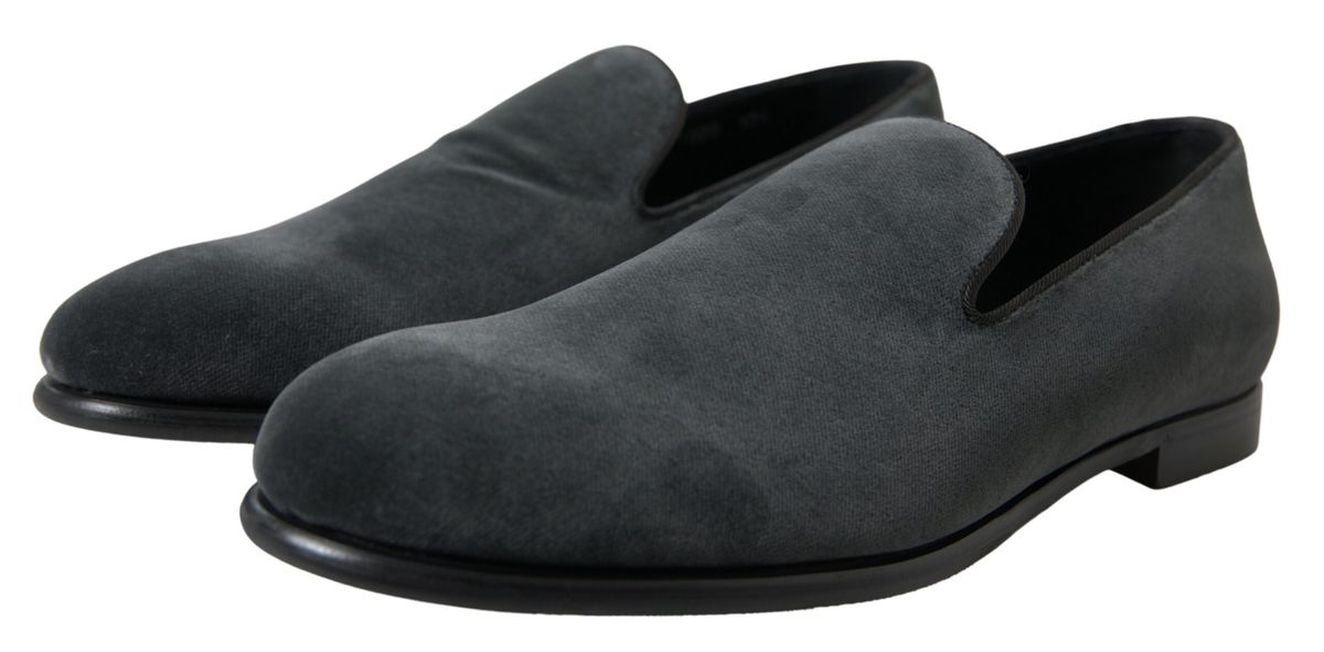 Untitled design - 162 Elegant Gray Velvet Loafers for Men - Image 4