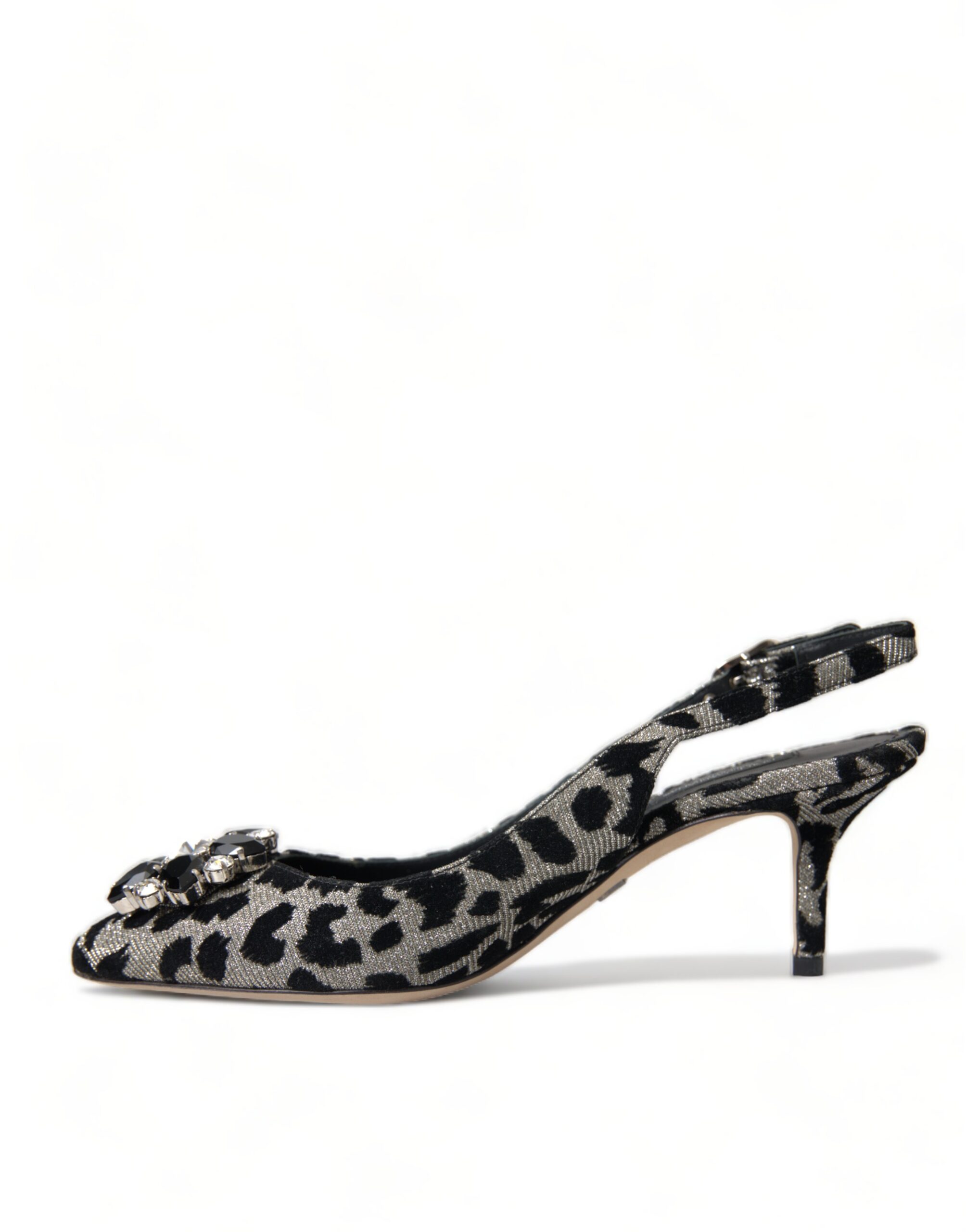 4319228.jpg Crystal Leopard Slingback Heels Pumps - Image 5