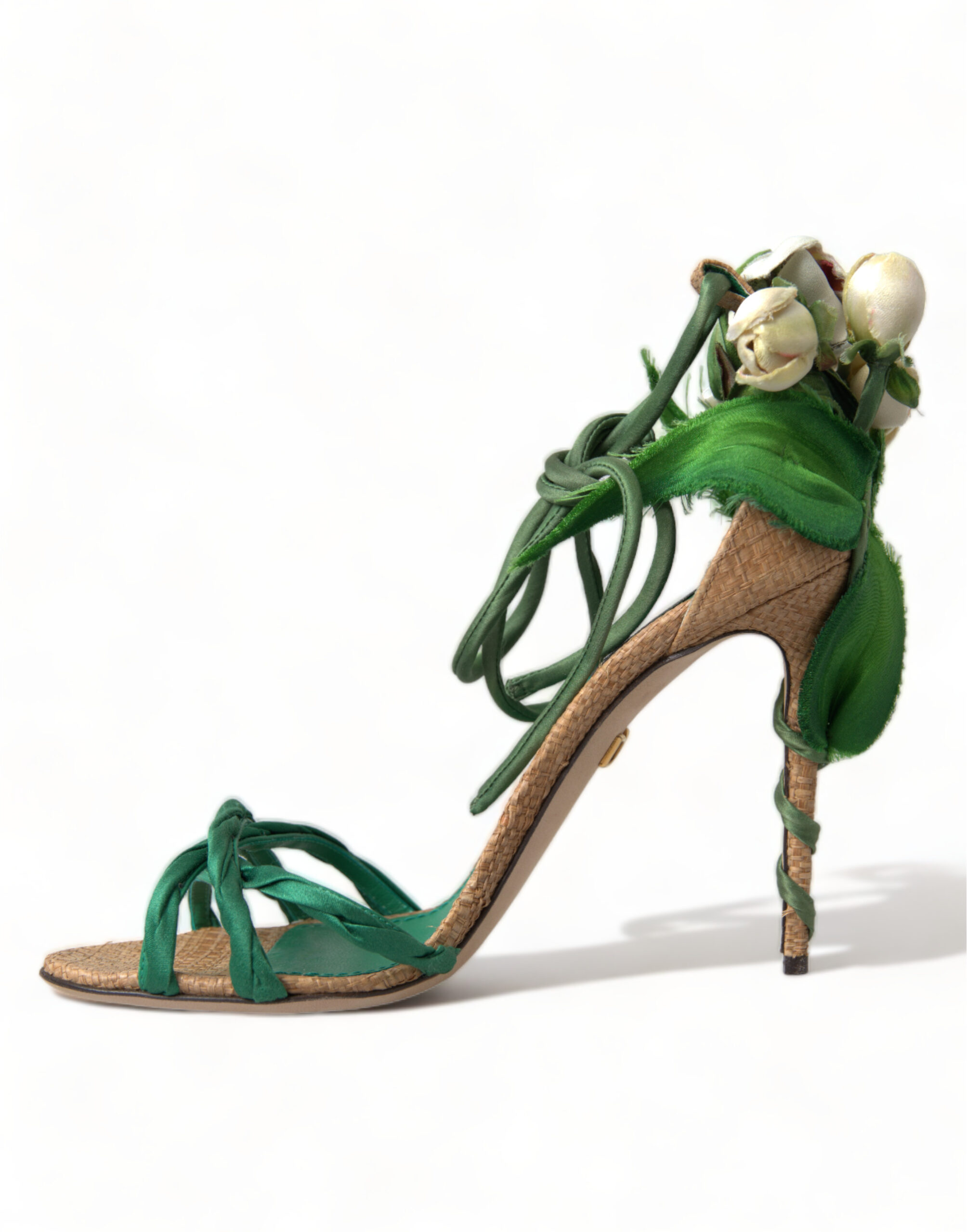 4322419.jpg Emerald Elegance Satin Heels - Image 5