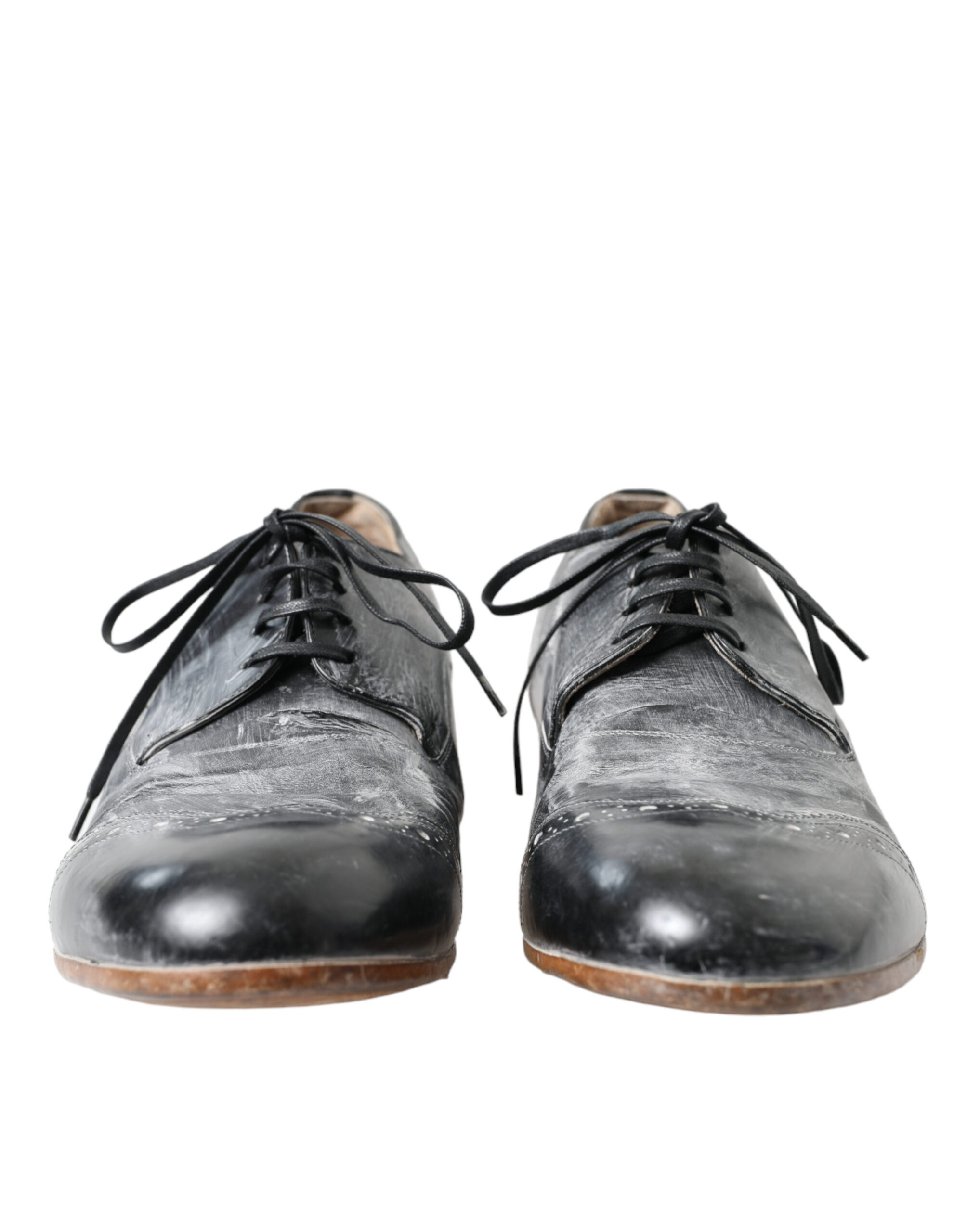 4324468.jpg Elegant Leather Derby Dress Shoes - Image 2
