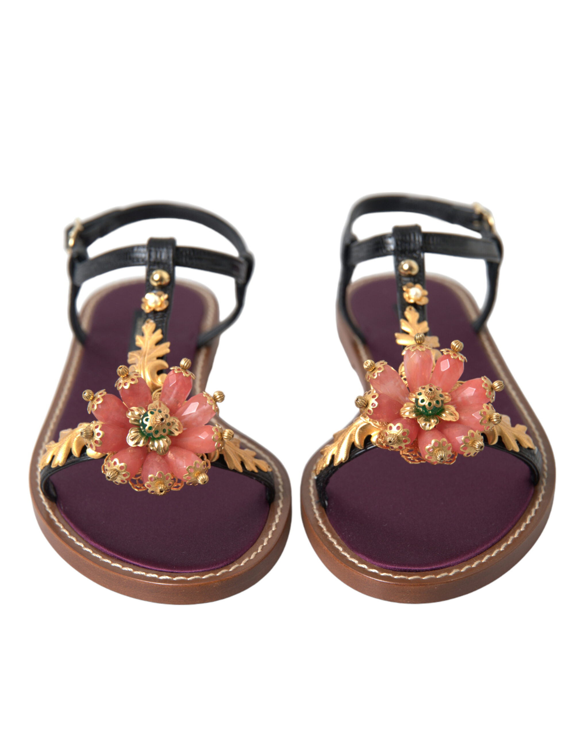 4328406.jpg Elegant Crystal-Adorned Flat Sandals - Image 2