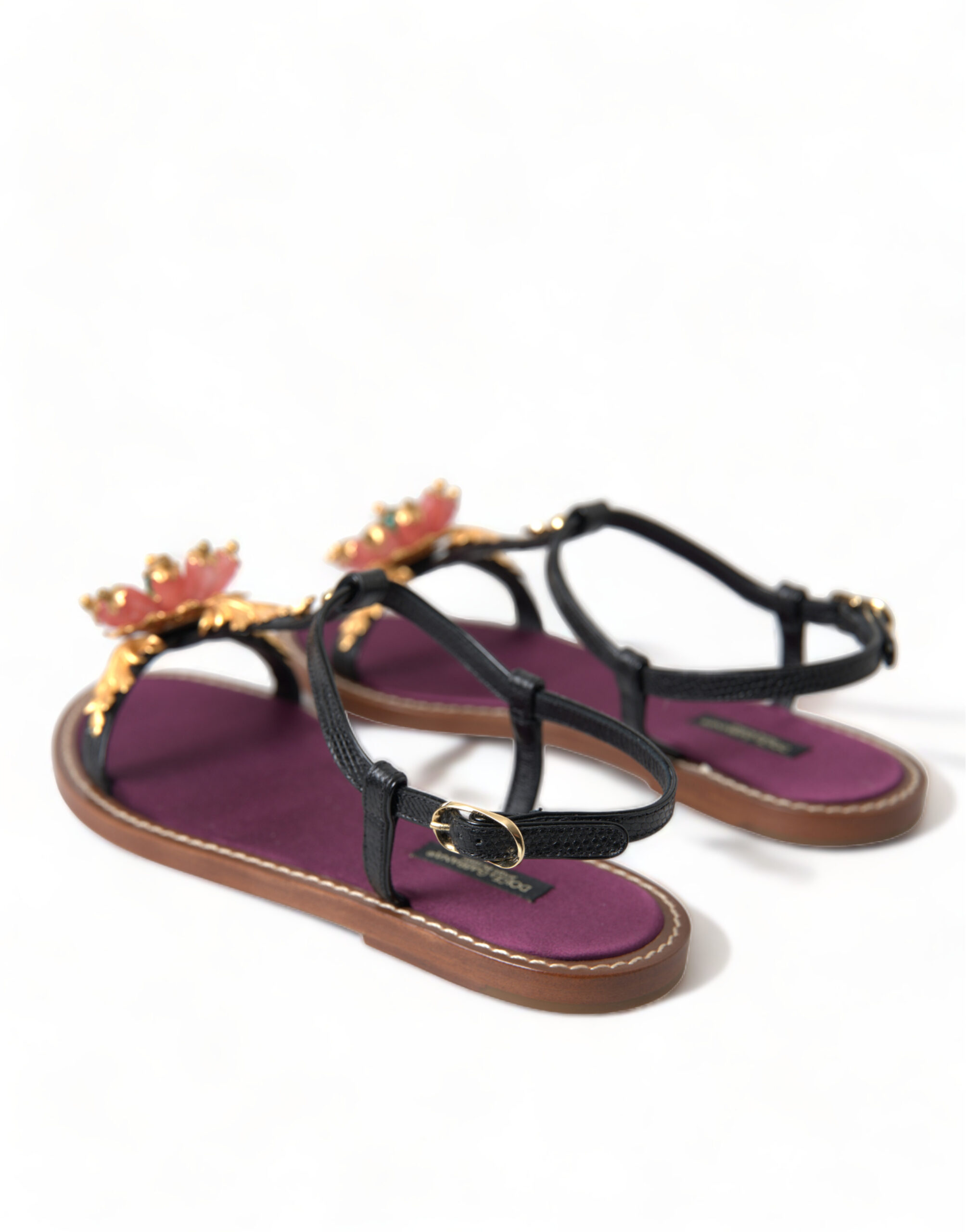 4328408.jpg Elegant Crystal-Adorned Flat Sandals - Image 4