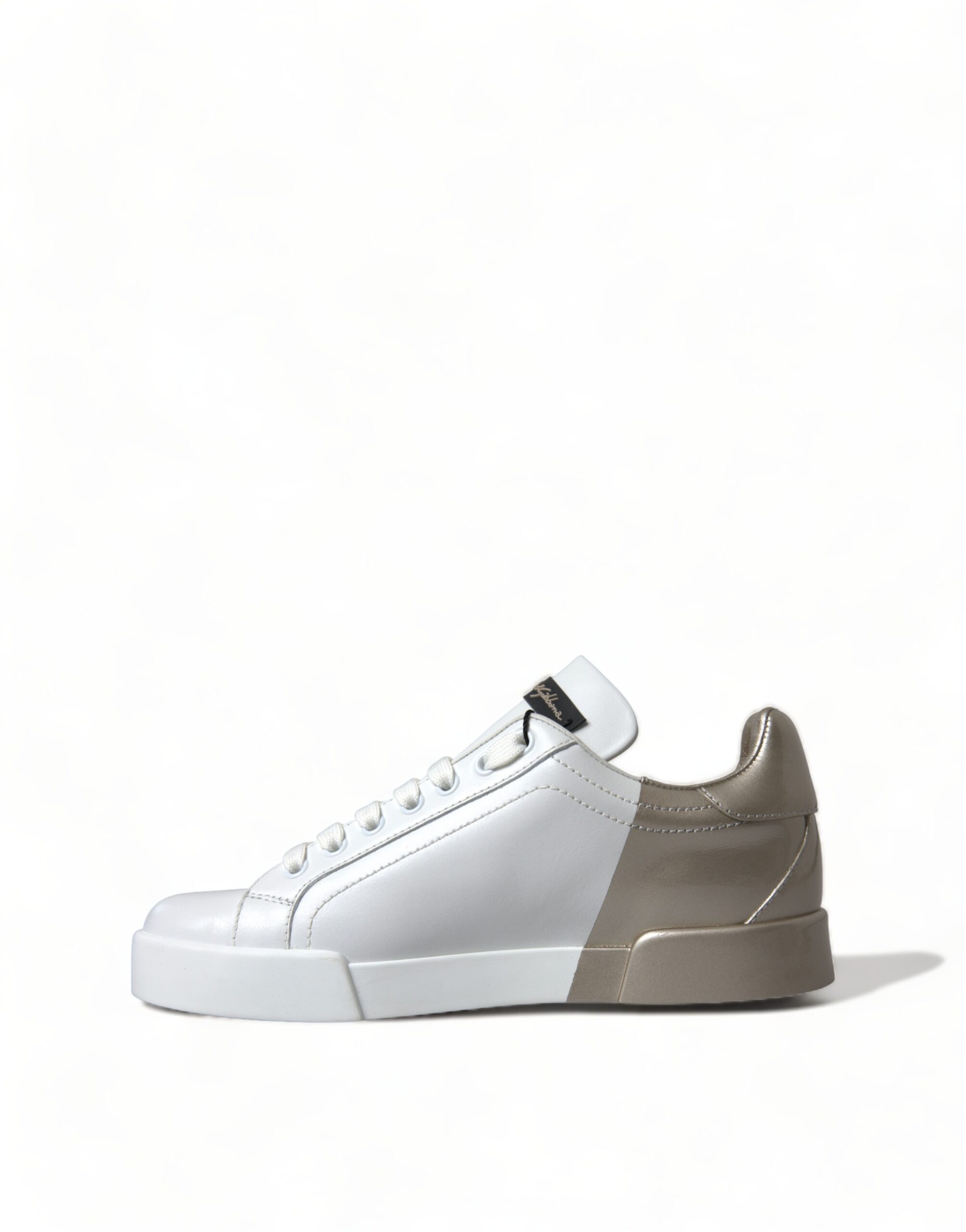 4328535.jpg Elegant White & Gold Leather Sneakers - Image 5