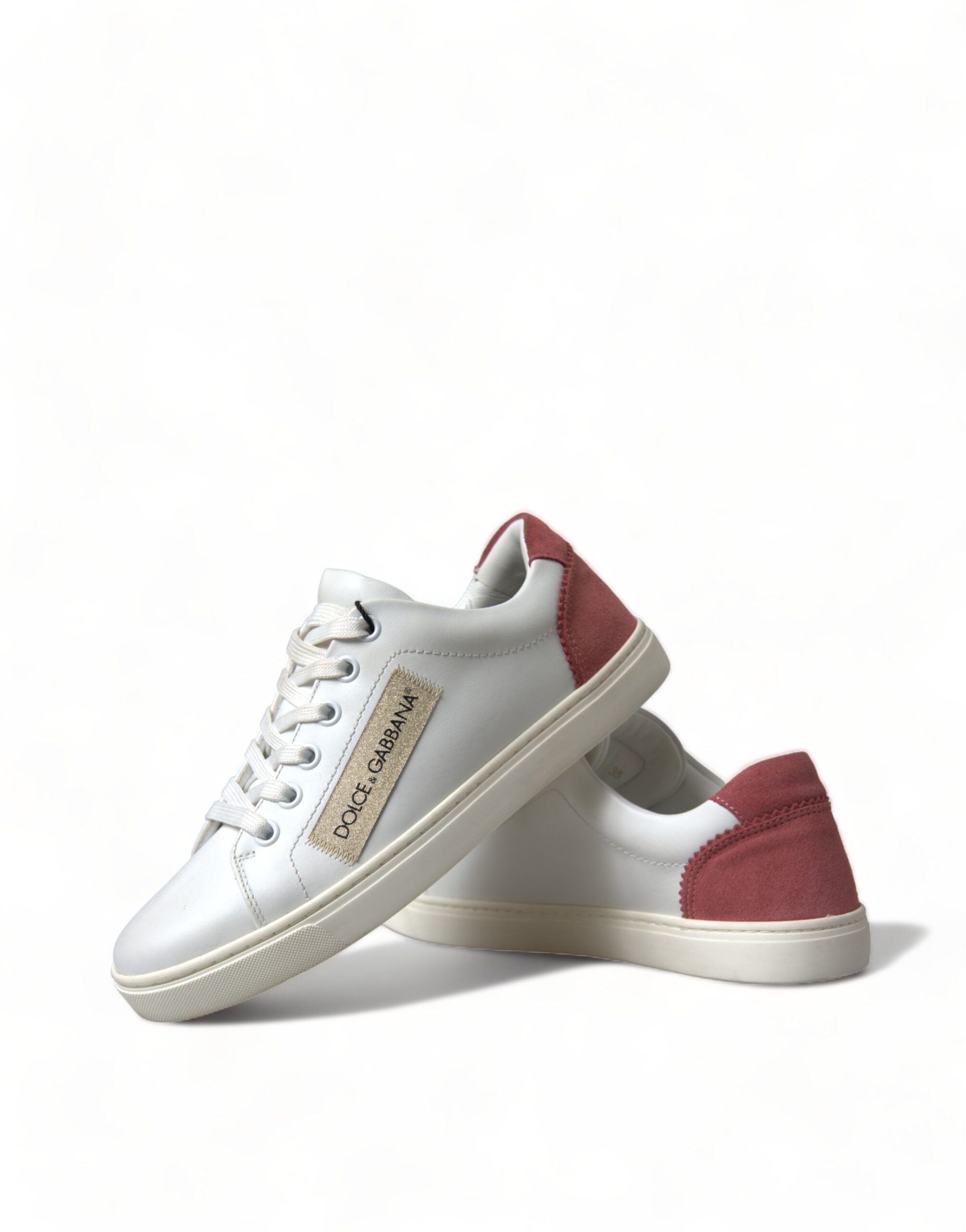 4328564.jpg Elegant White and Pink Leather Sneakers - Image 6